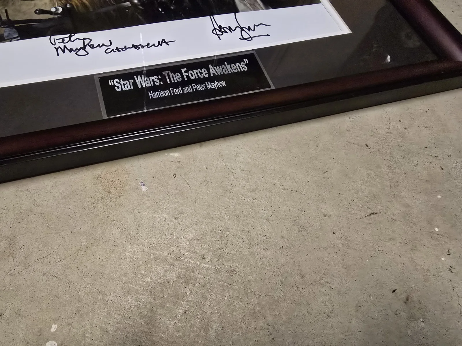 R&M Real Harrison Ford and Peter Mayhew Signed Star Wars The Force Awakens, изображение 4