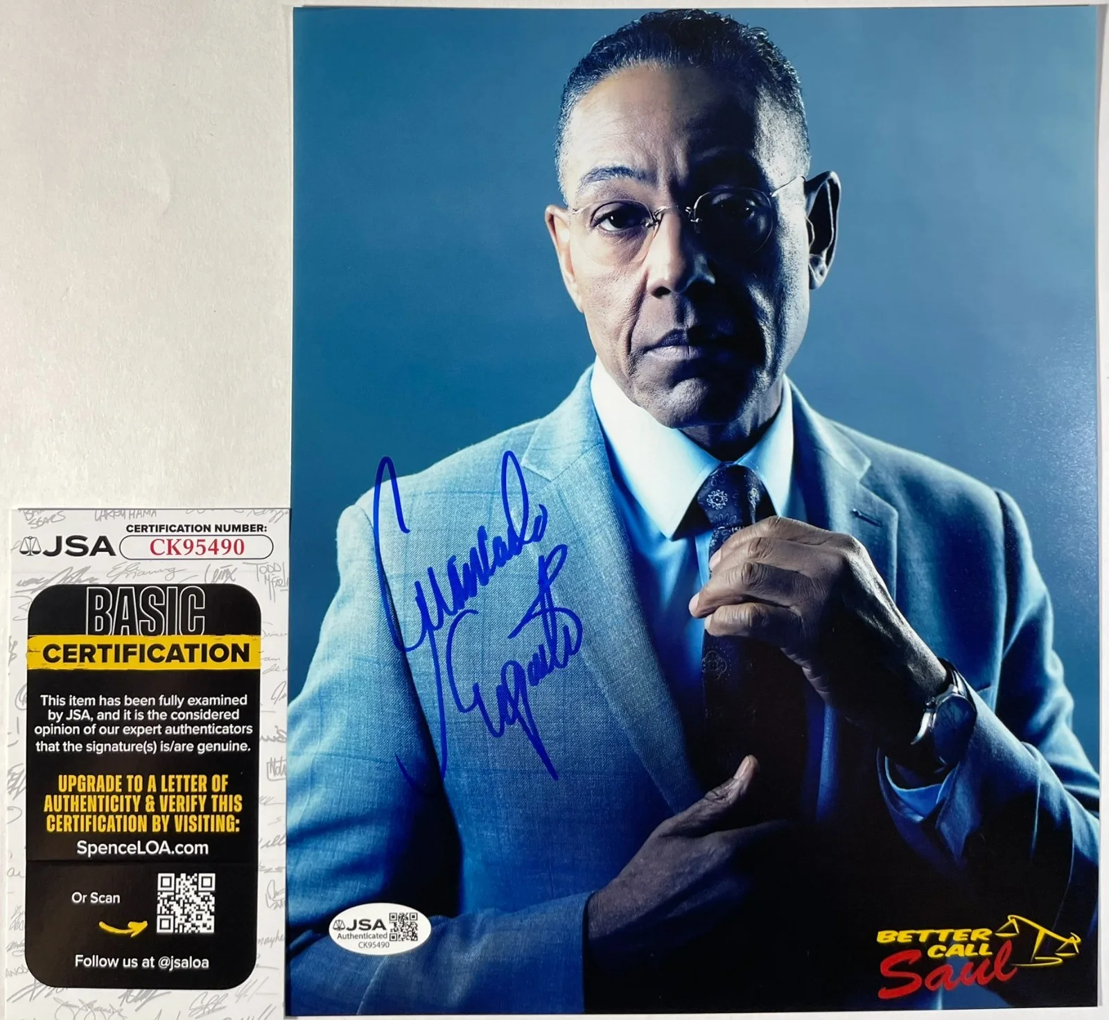 Giancarlo Esposito — Giancarlo Esposito Signed Breaking Bad Gus Fring 8x10 Photo Autograph JSA COA