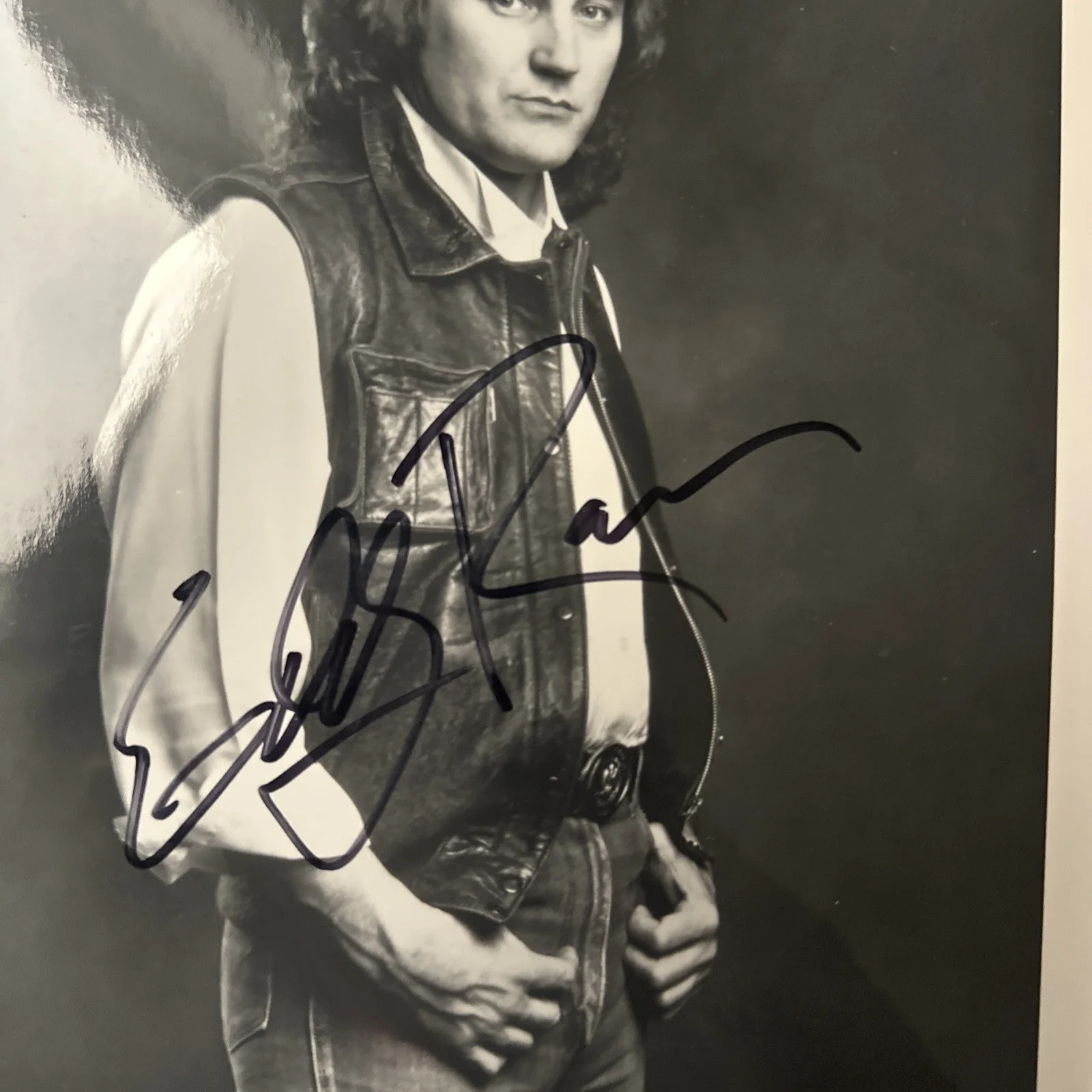 Eddie Raven Vintage Country Music Autographed Promo Photo Signed, изображение 2