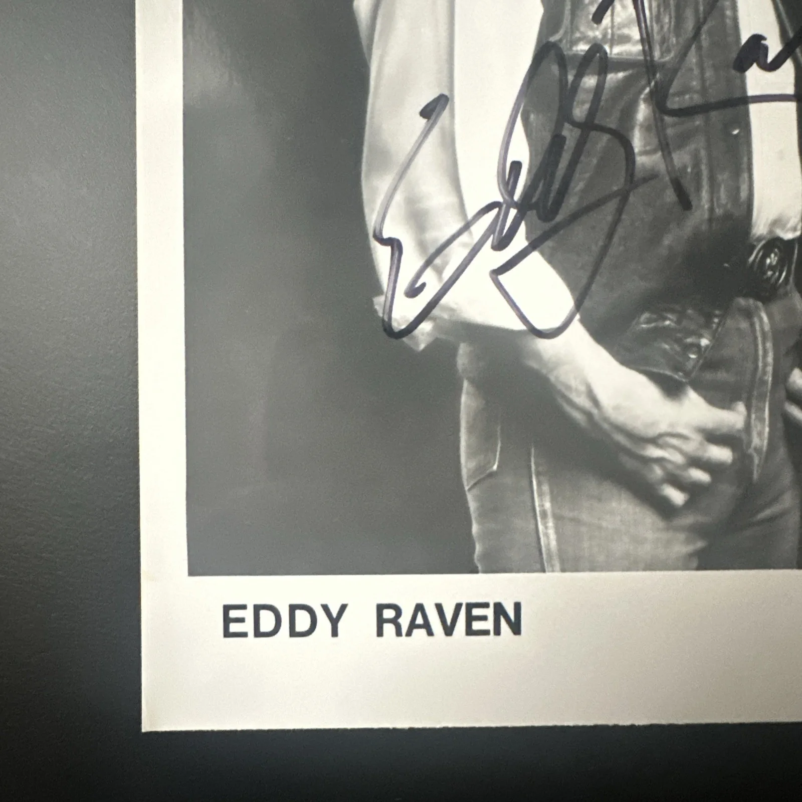 Eddie Raven Vintage Country Music Autographed Promo Photo Signed, изображение 3