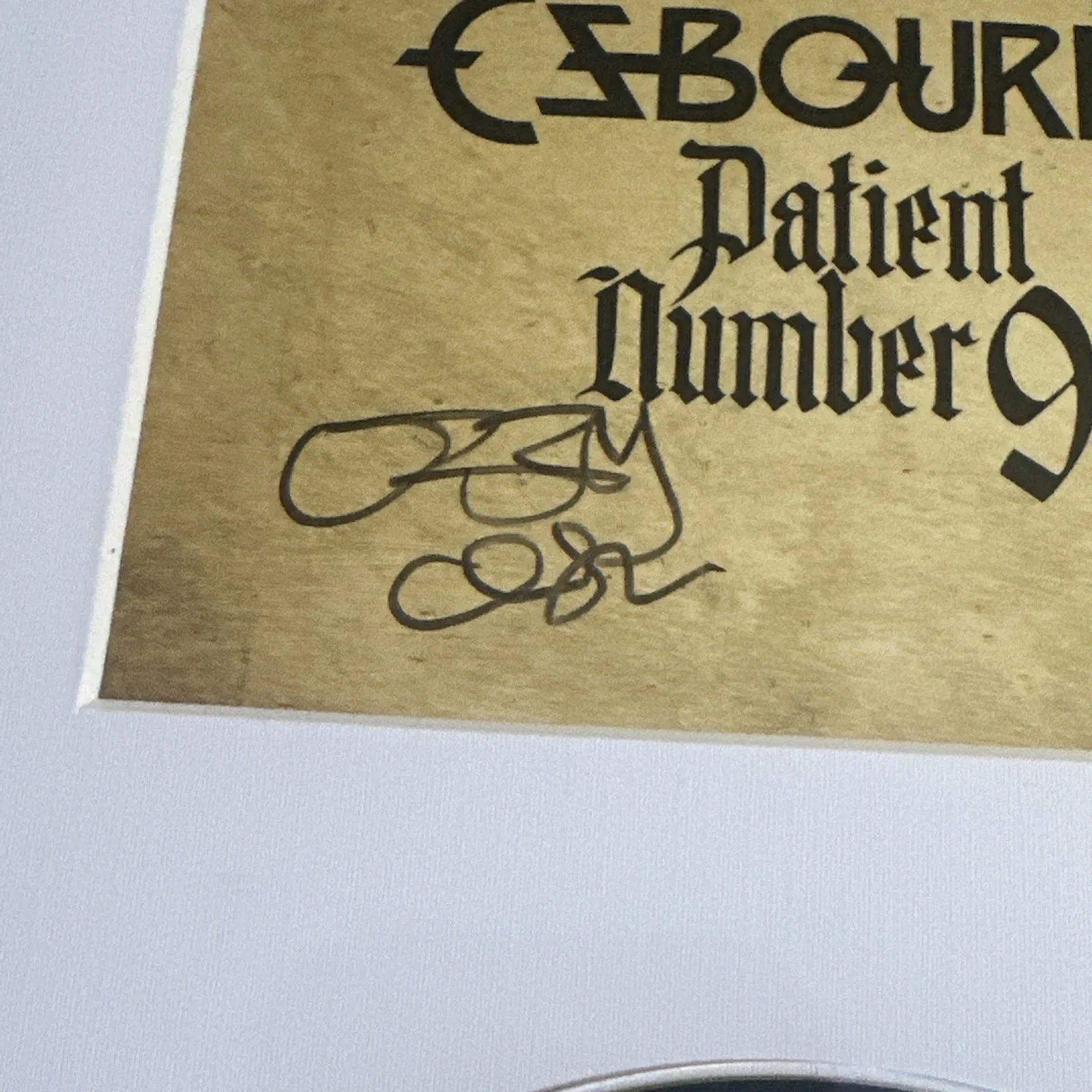 Ozzy Osbourne Patient Number 9 Signed CD Framed Autographed Rock Display, image 2