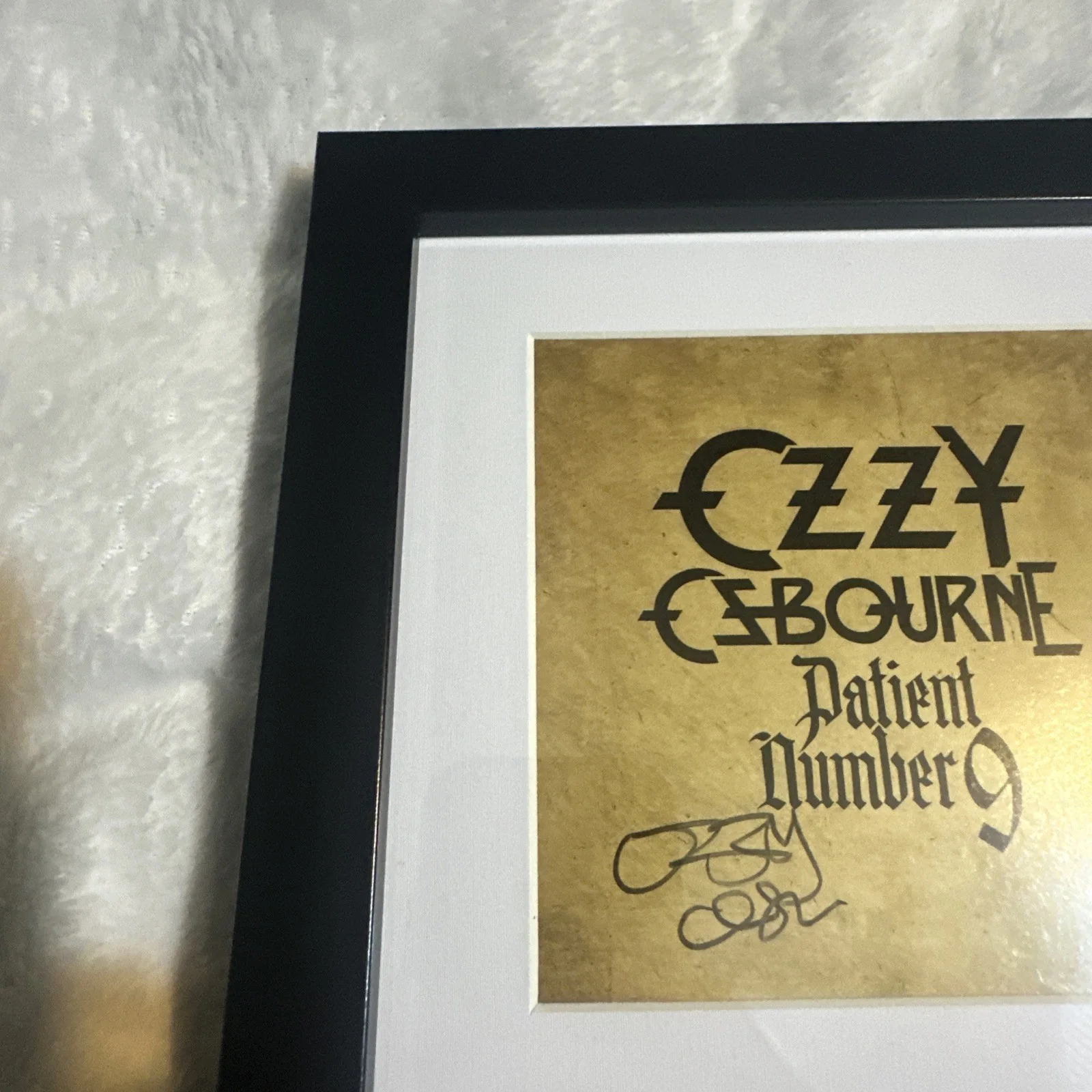 Ozzy Osbourne Patient Number 9 Signed CD Framed Autographed Rock Display, image 4