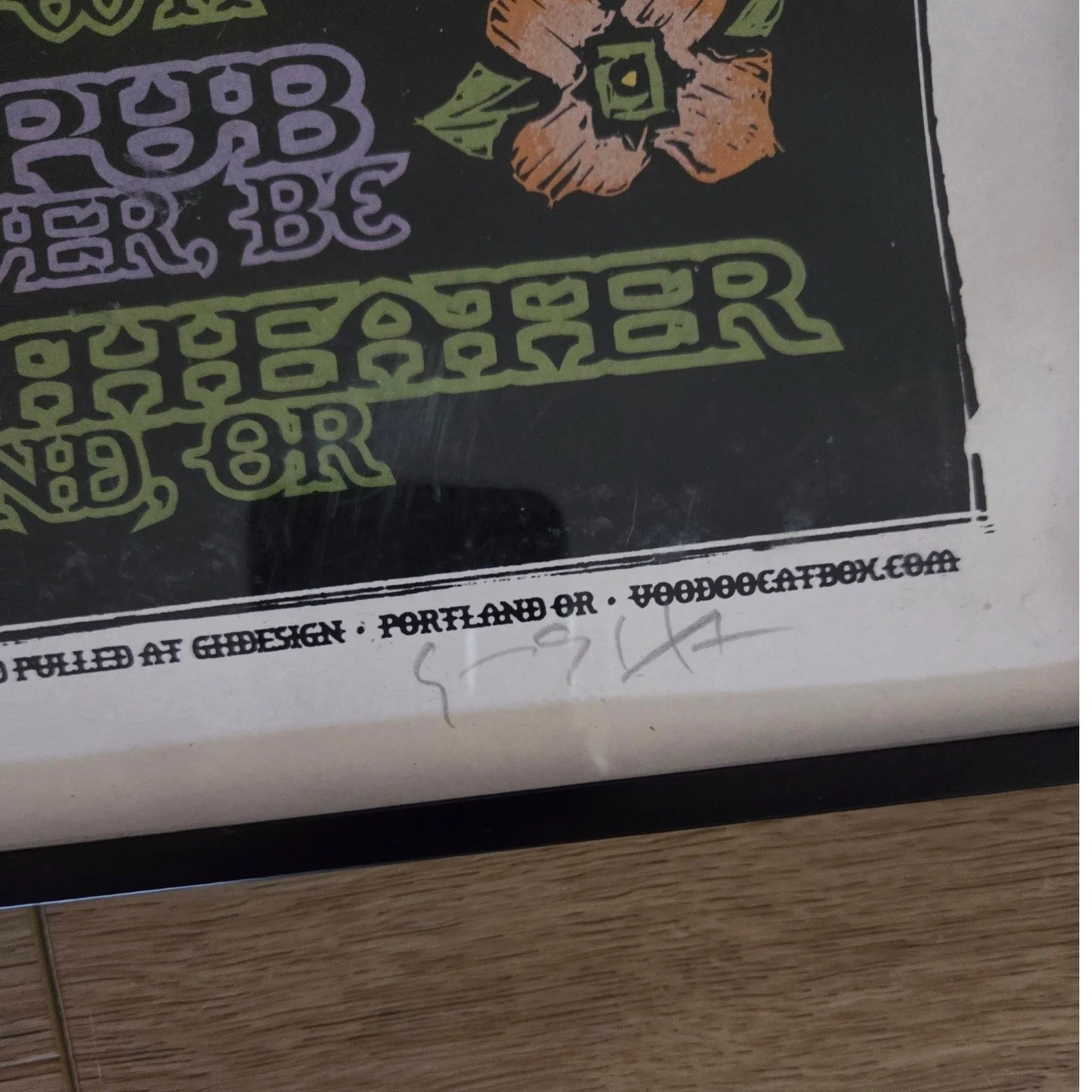 Alejandro Escovedo 2007 Tour Poster Gary Houston Signed Numbered 130/235 Framed, image 3