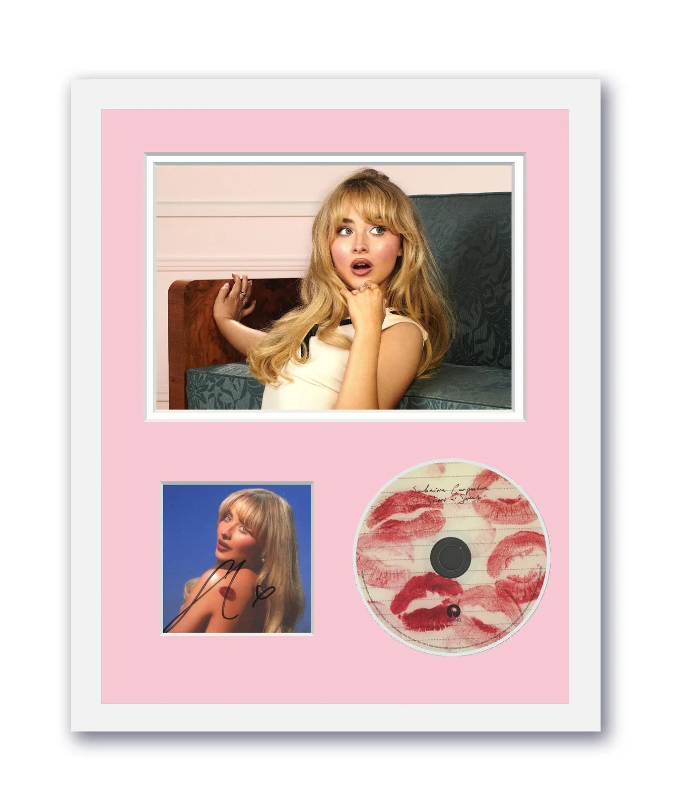 Sabrina Carpenter — Sabrina Carpenter Autographed Signed 11x14 Framed CD Photo Short N' Sweet ACOA