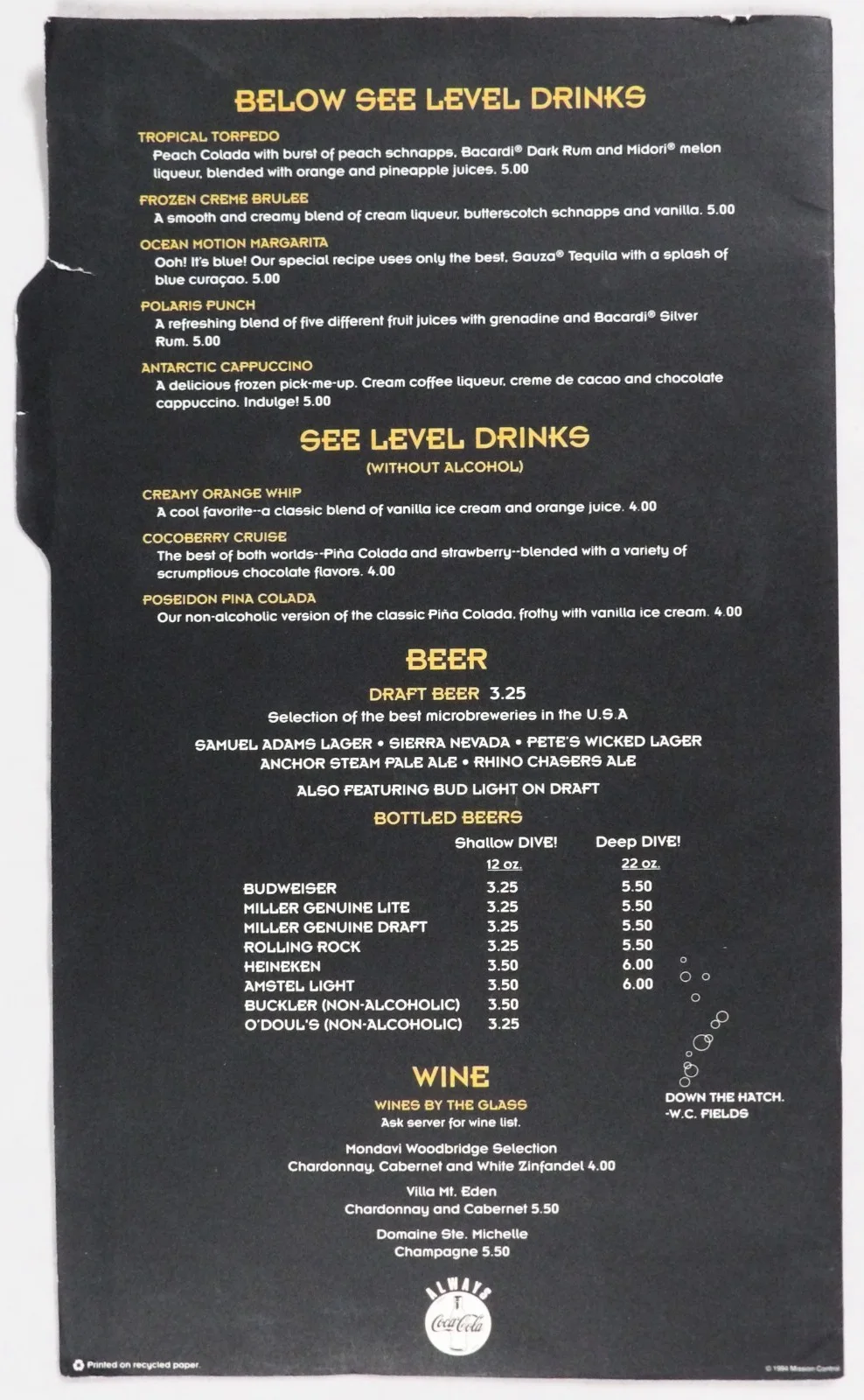 Steven Spielberg — Steven Spielberg Director Signed Dive Restaurant Menu JSA Authenticated, image 3