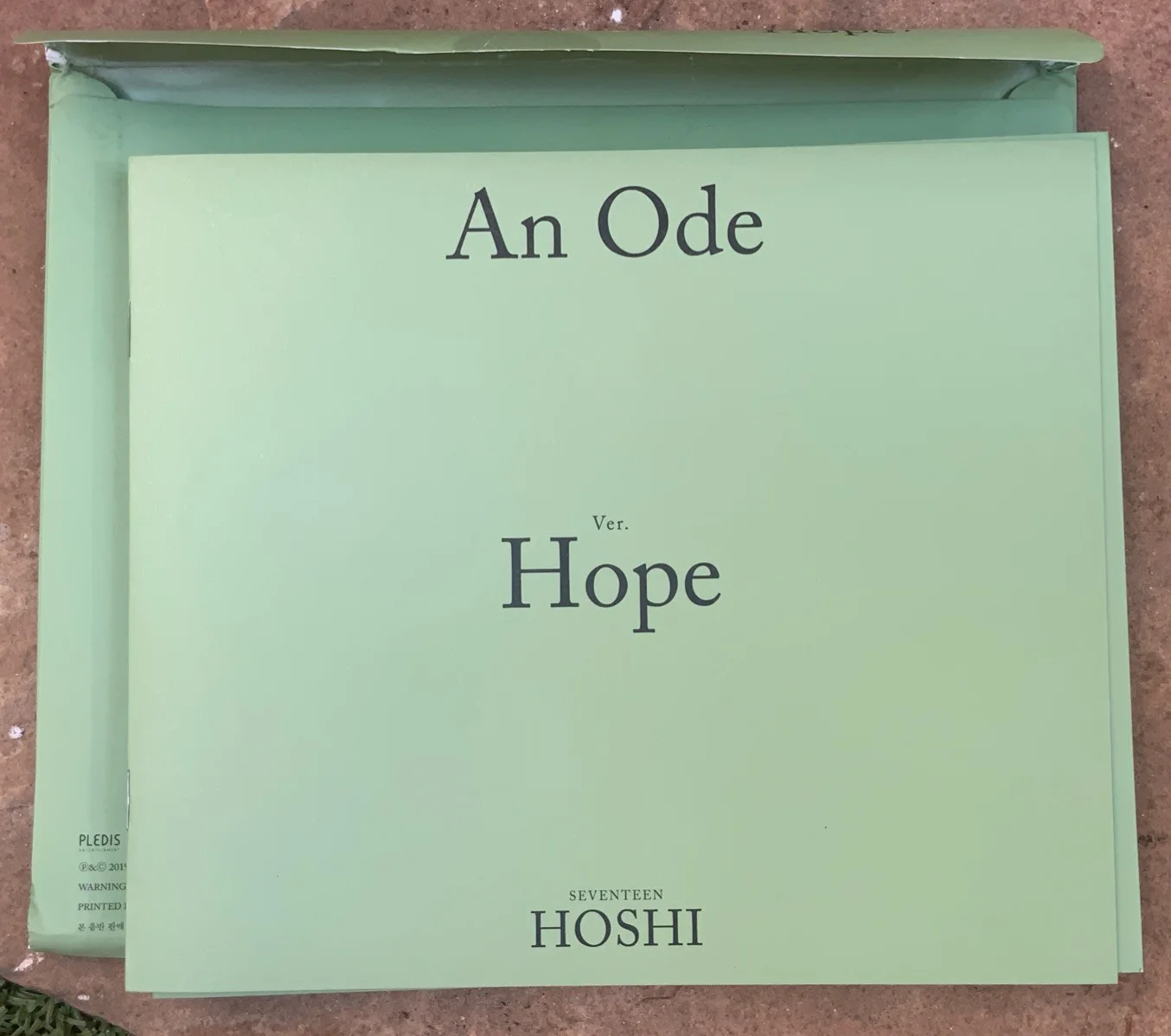 Signed Copy Of The SEVENTEEN 3rd Album “An Ode” HOPE Version, image 2