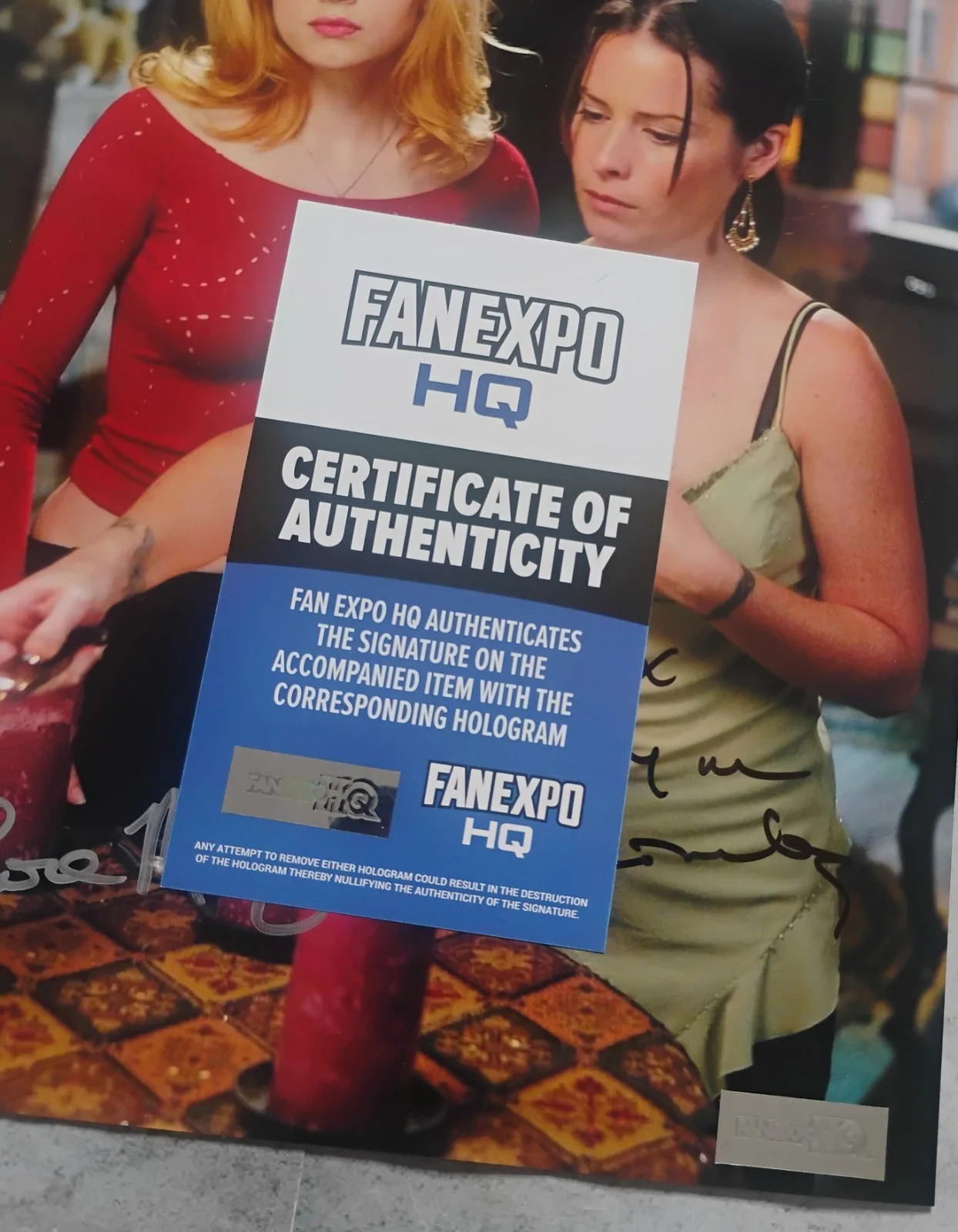 Rose McGowan & Holly Marie Combs Signed 8x10 Photo COA Charmed NO US TARIFFS, изображение 5
