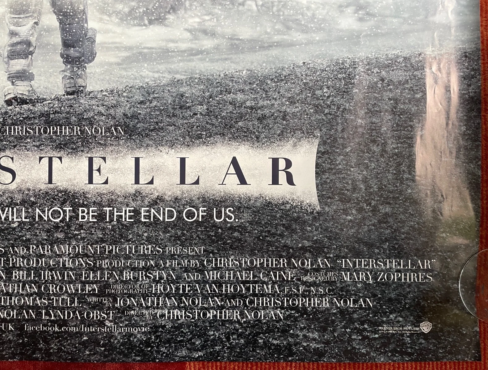 INTERSTELLAR (2014) Original First Run UK Quad Movie Poster Christopher Nolan, изображение 5