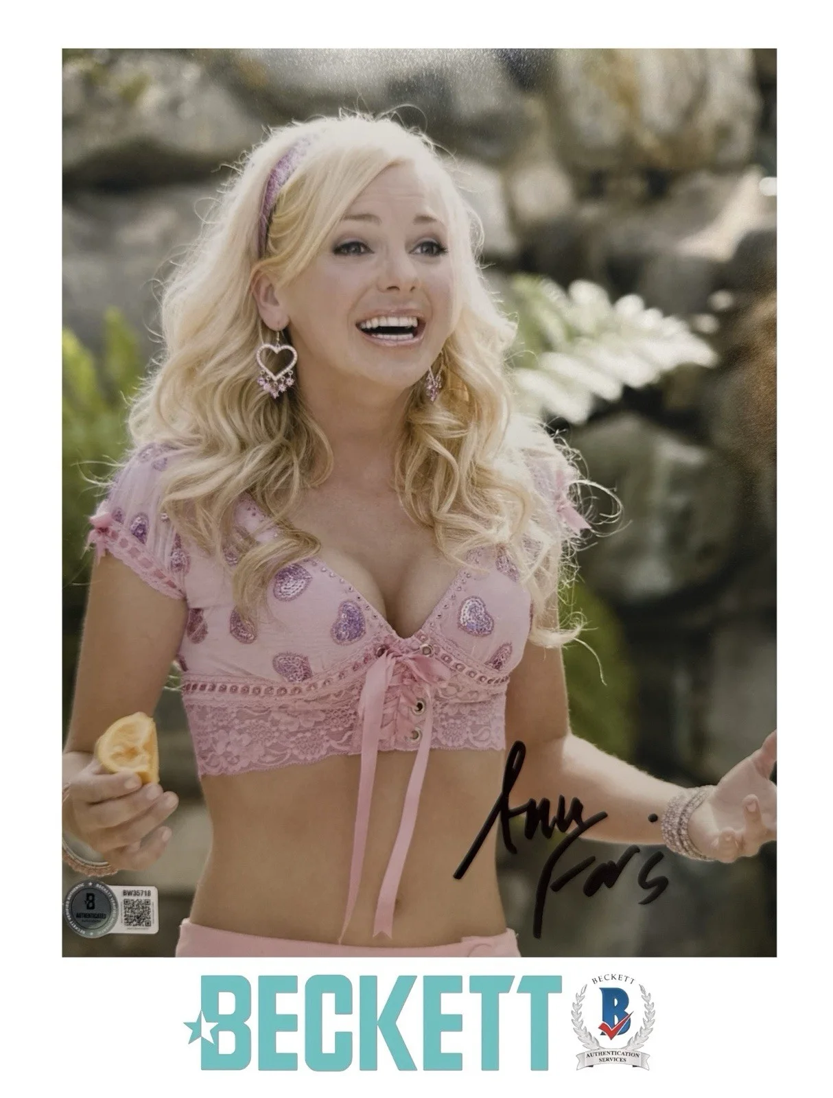 Anna Faris — Anna Faris Signed 8x10 The House Bunny Shelley Darlingson Photo Beckett COA