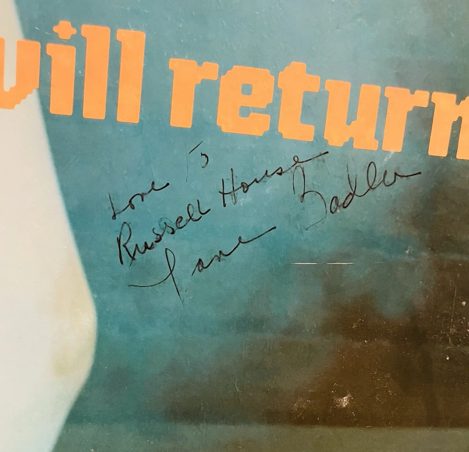 Jane Badler — Jane Badler Signed Autographed V Poster 1987 WB Original 24x36 Diana 80s TV RARE, изображение 2