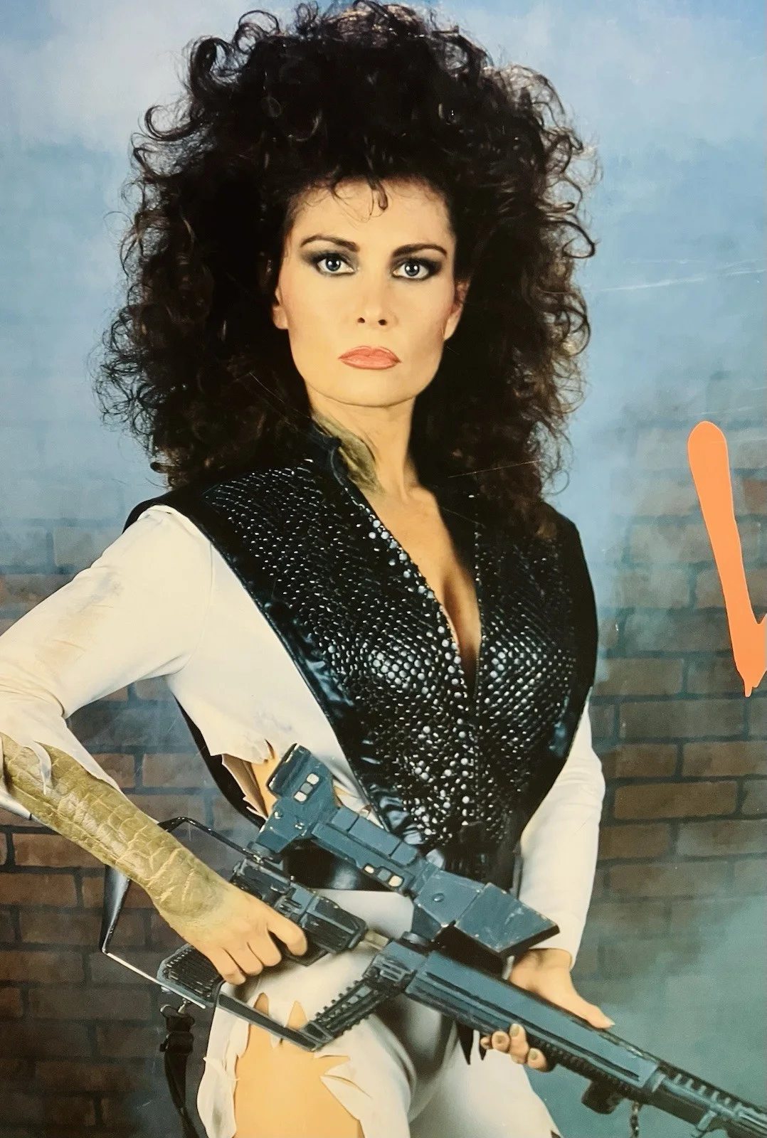 Jane Badler — Jane Badler Signed Autographed V Poster 1987 WB Original 24x36 Diana 80s TV RARE, изображение 4