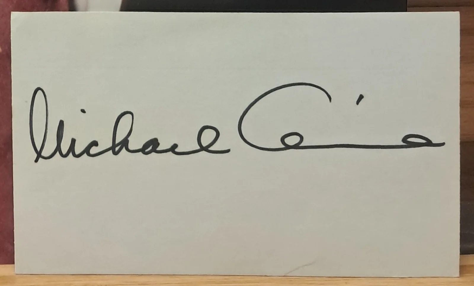Michael Caine — Michael Caine autographed movie photograph Original Signed Movies memorabilia