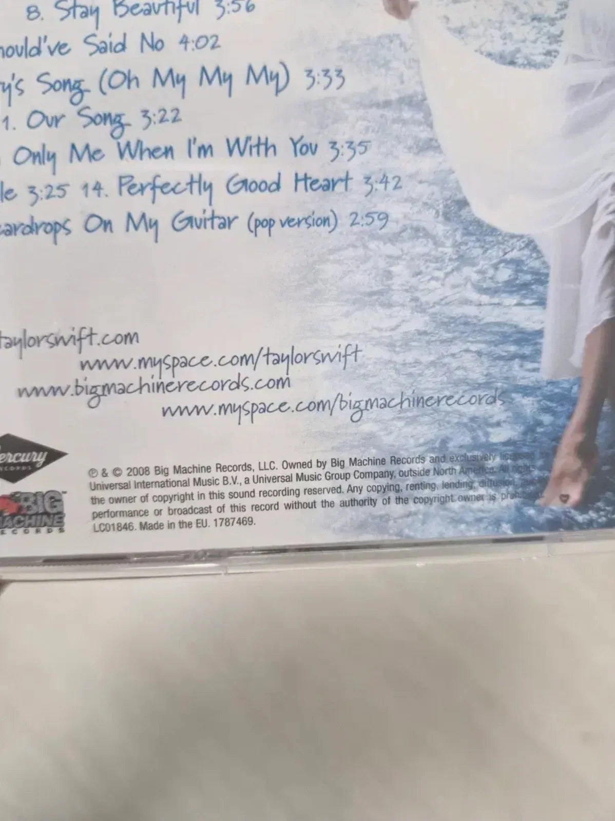 Taylor Swift Signed Autograph Debut Self-Titled CD Album, image 5