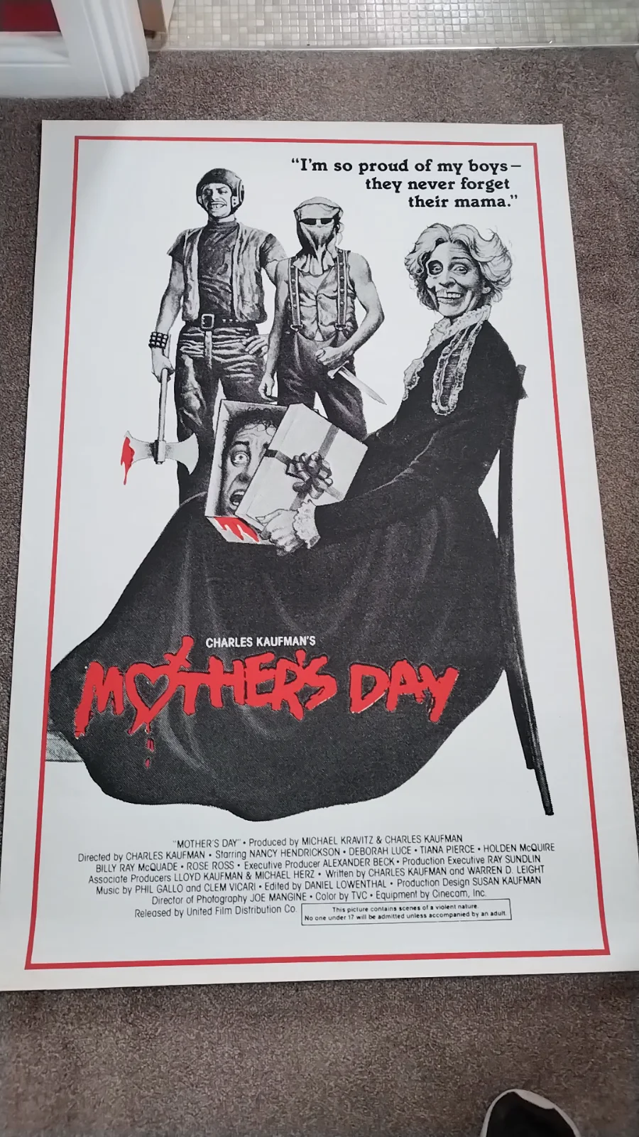 Mothers Day 1980 - Original 27"x41" One-Sheet Movie Poster - Excellent - Rolled, изображение 2