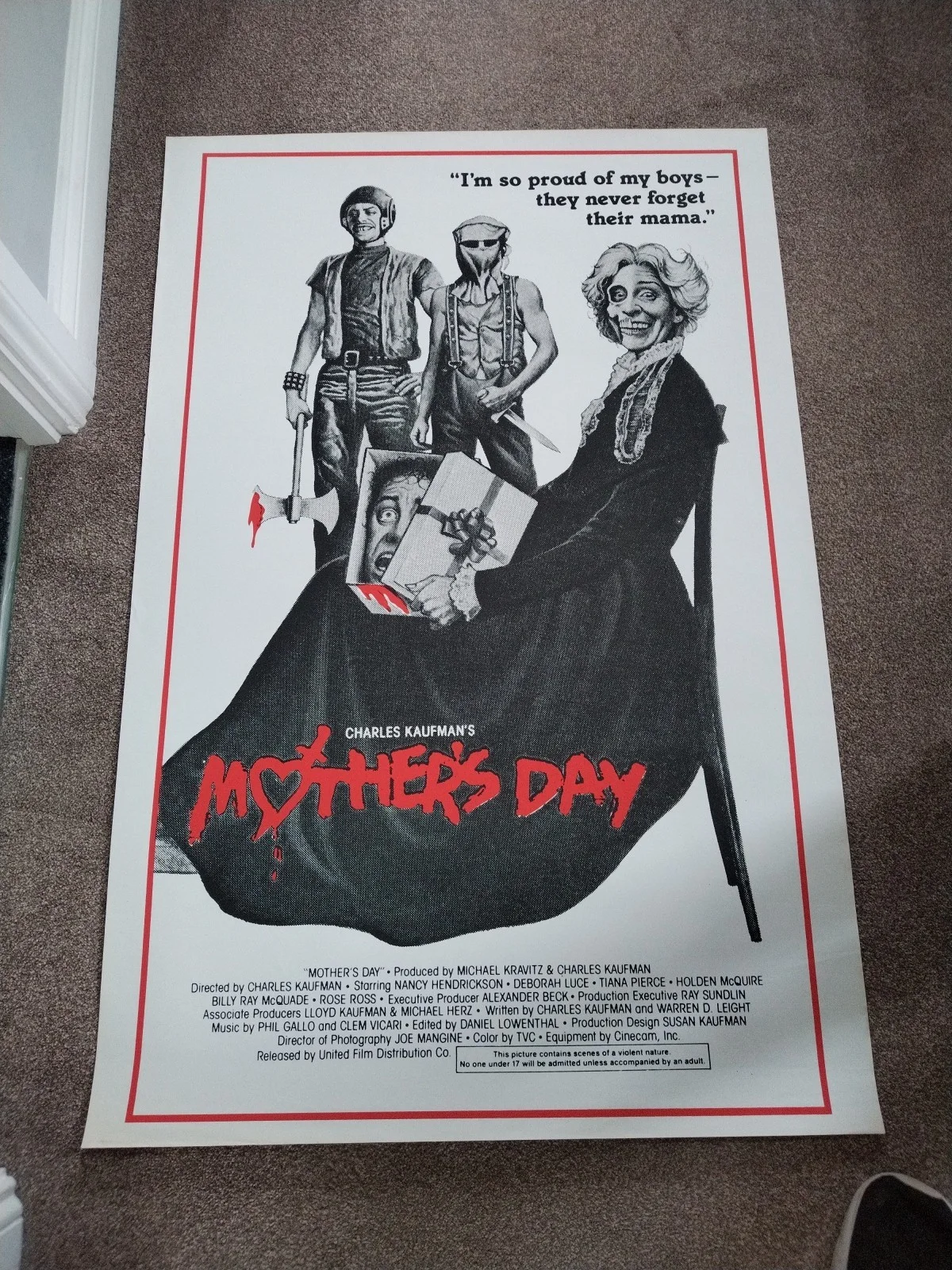 Mothers Day 1980 - Original 27"x41" One-Sheet Movie Poster - Excellent - Rolled, изображение 3