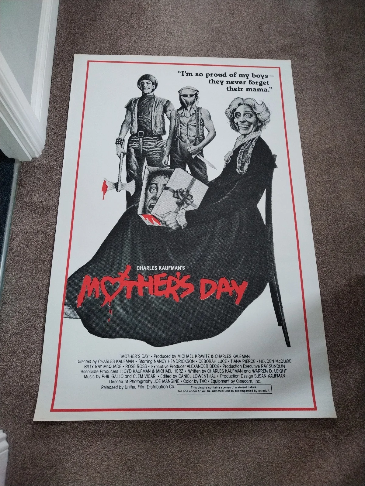 Mothers Day 1980 - Original 27"x41" One-Sheet Movie Poster - Excellent - Rolled, изображение 4