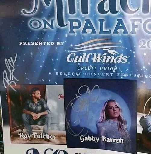 CAT 98.7 Country Poster 2021. Signed Gabby Barrett, Ray Fulcher & Larry Fleet., изображение 3