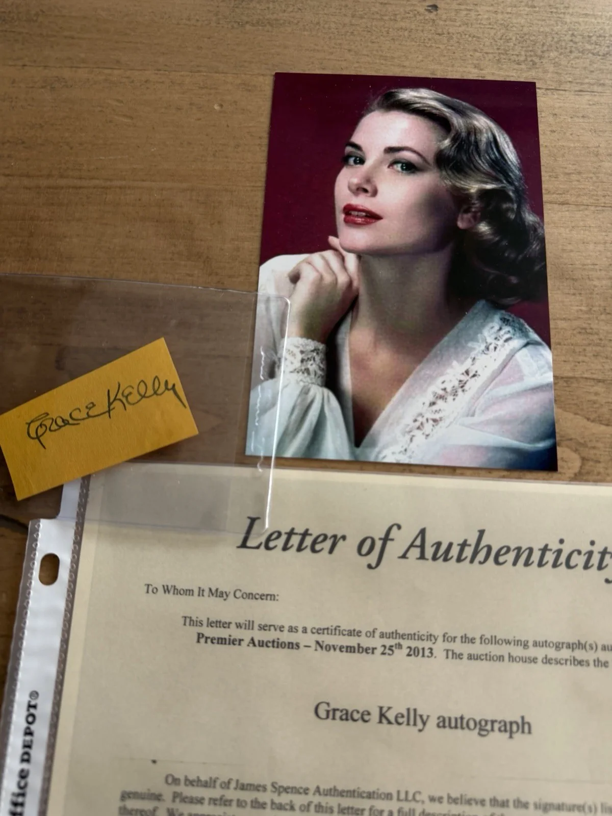 Grace Kelly — Grace Kelly Photo Autograph / Signed / Princess / Actress, изображение 2