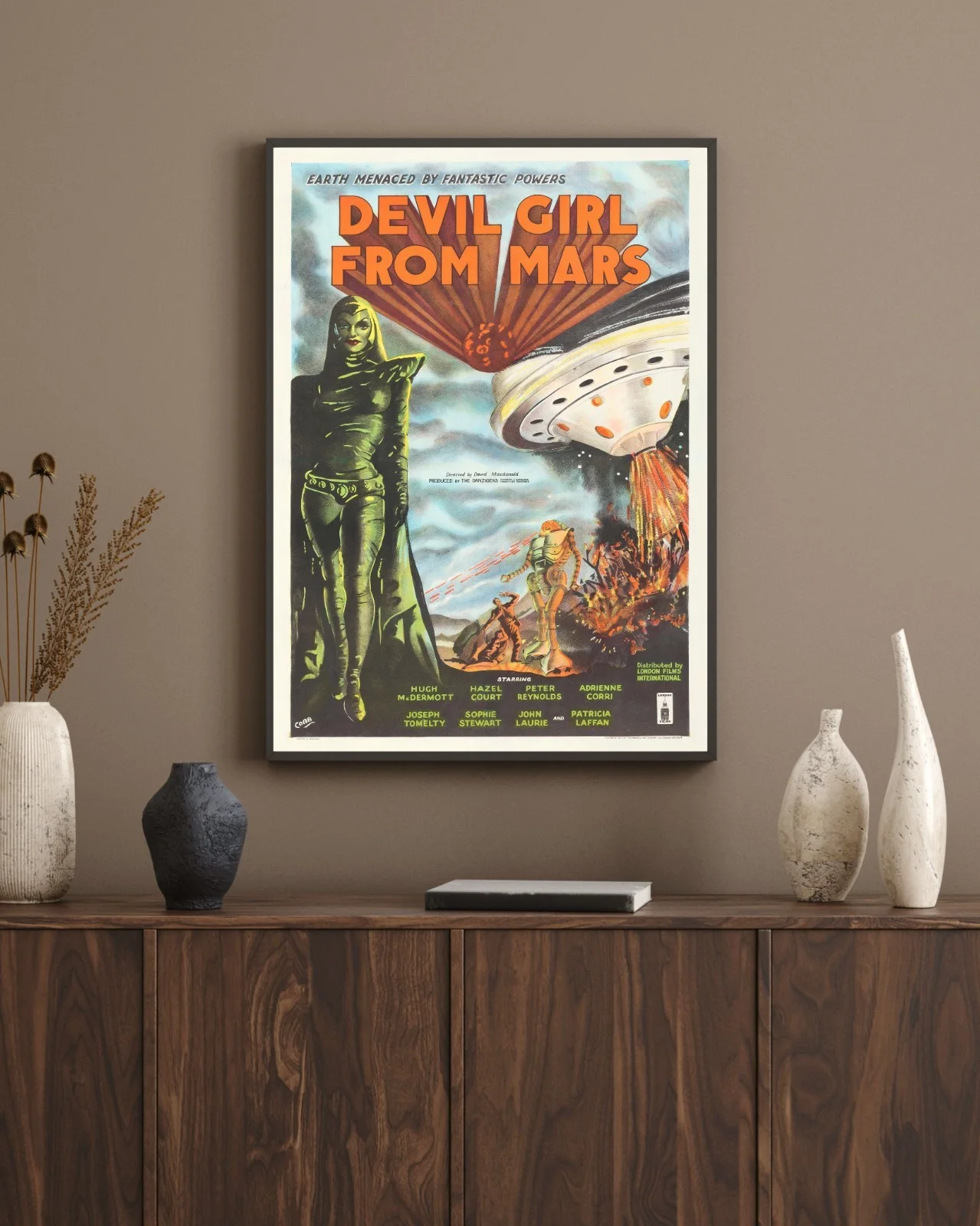 Devil Girl From Mars - 1954 Sci-Fi B-movie 27.2" x 41" US One Sheet Poster, изображение 3