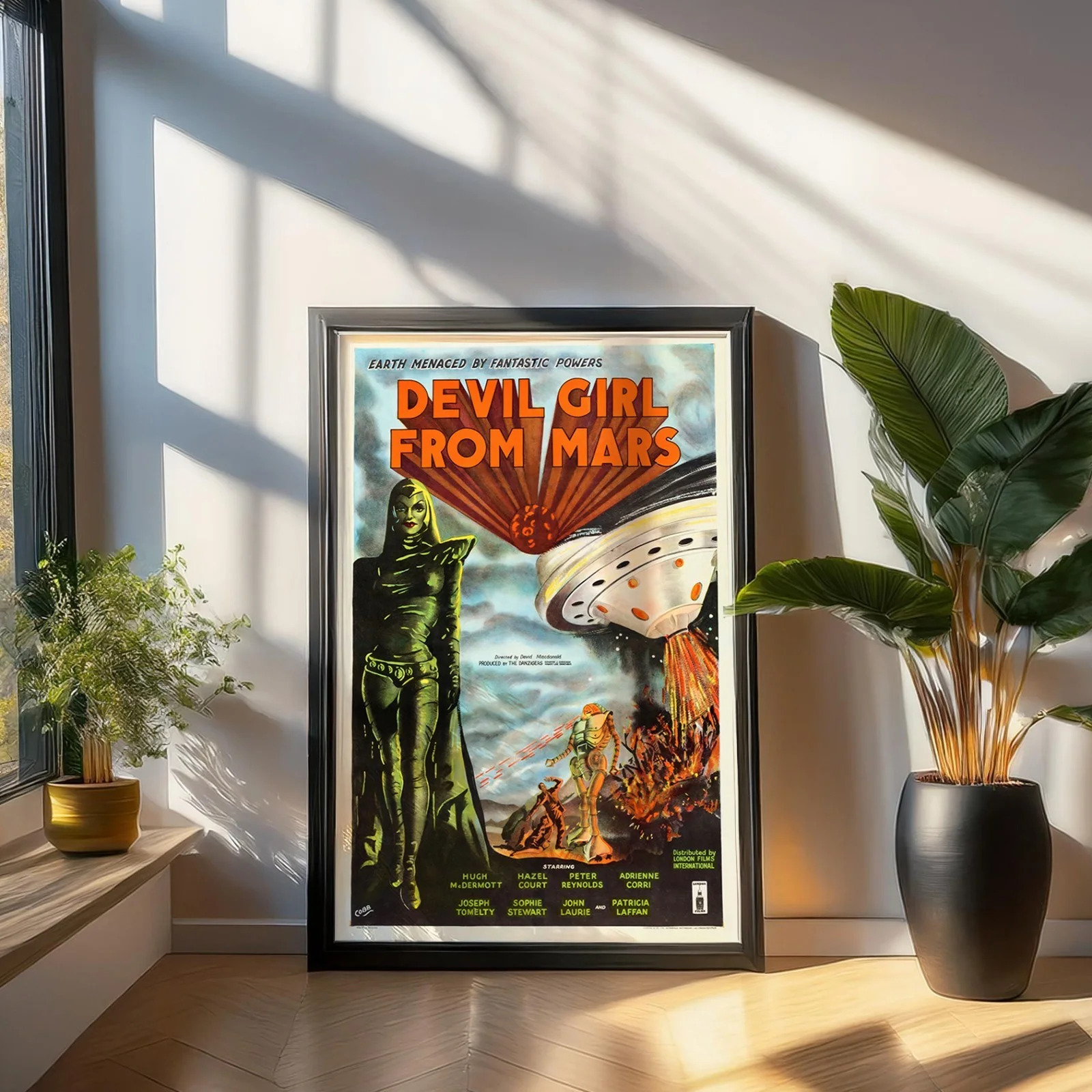 Devil Girl From Mars - 1954 Sci-Fi B-movie 27.2" x 41" US One Sheet Poster, изображение 4