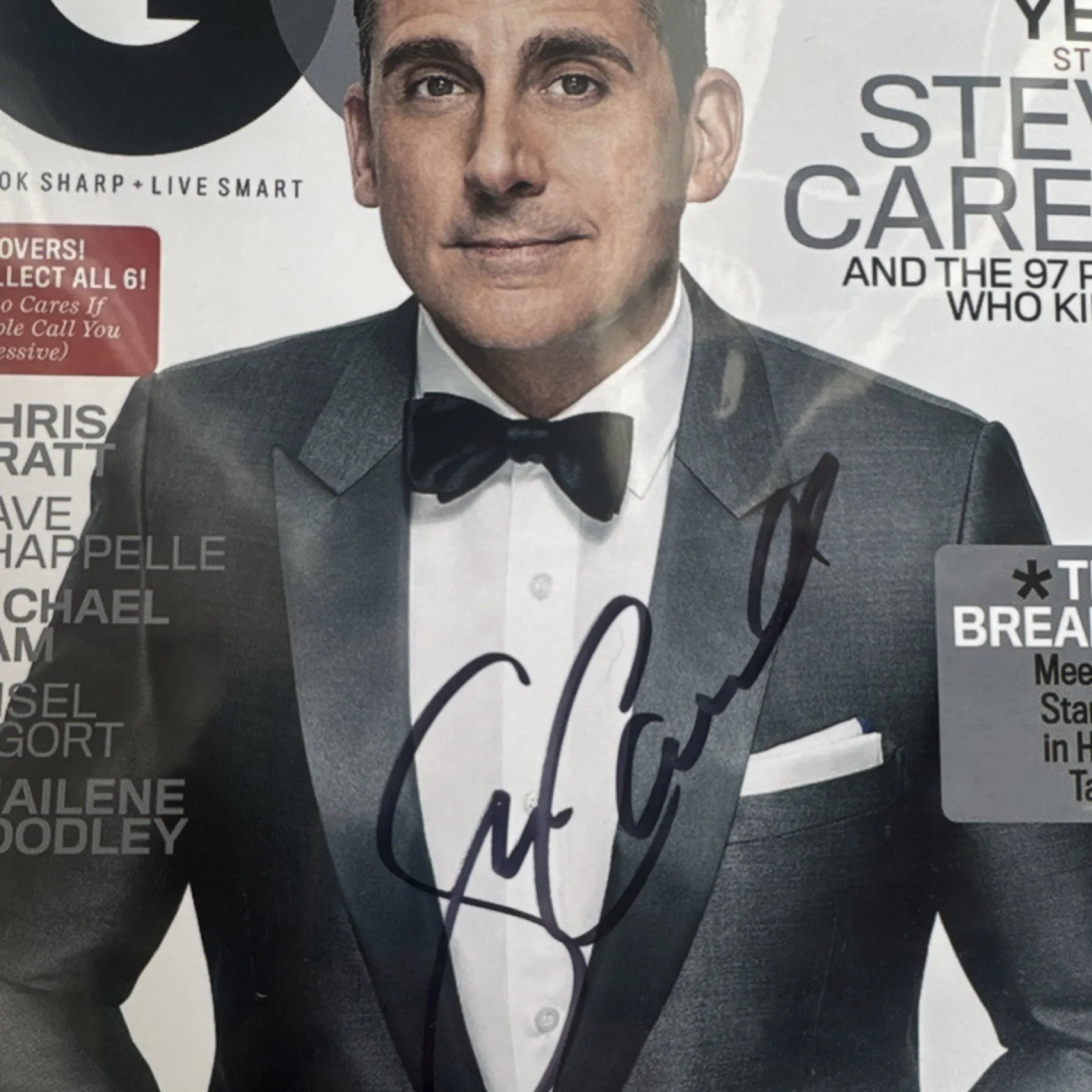 Steve Carell — Original Autographed Photo Steve Carell VS Autograph Authentication, image 2