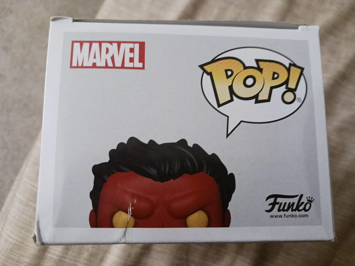 Jason Keith — Marvel Red Hulk (Hot Topic Exclusive) Funko Pop! #854 Signed by Jason Keith 2024, изображение 2