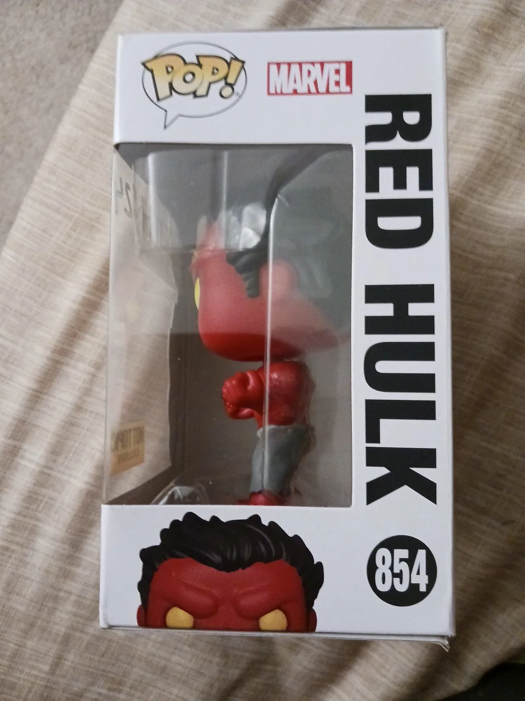 Jason Keith — Marvel Red Hulk (Hot Topic Exclusive) Funko Pop! #854 Signed by Jason Keith 2024, изображение 3