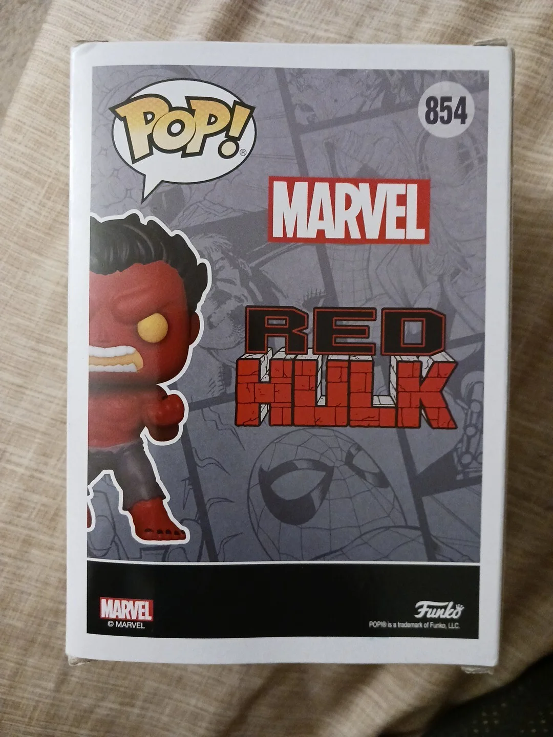 Jason Keith — Marvel Red Hulk (Hot Topic Exclusive) Funko Pop! #854 Signed by Jason Keith 2024, изображение 4