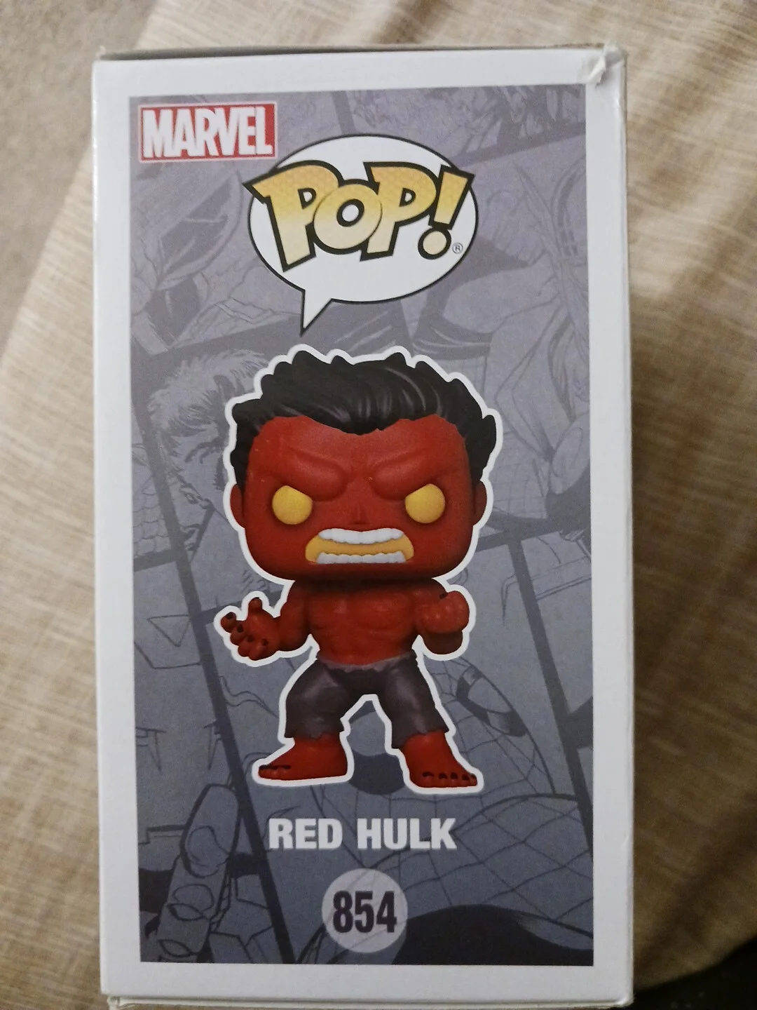 Jason Keith — Marvel Red Hulk (Hot Topic Exclusive) Funko Pop! #854 Signed by Jason Keith 2024, изображение 5