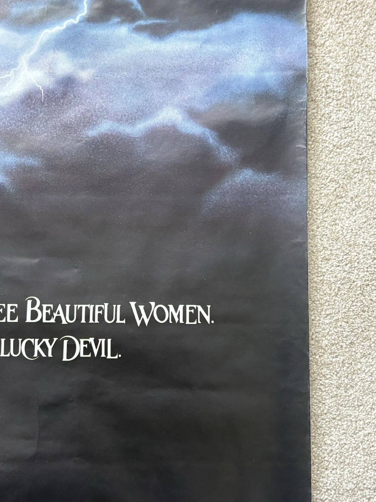The Witches Of Eastwick (1987) HUGE Original UK Film Poster 60” X 40” ROLLED, изображение 5