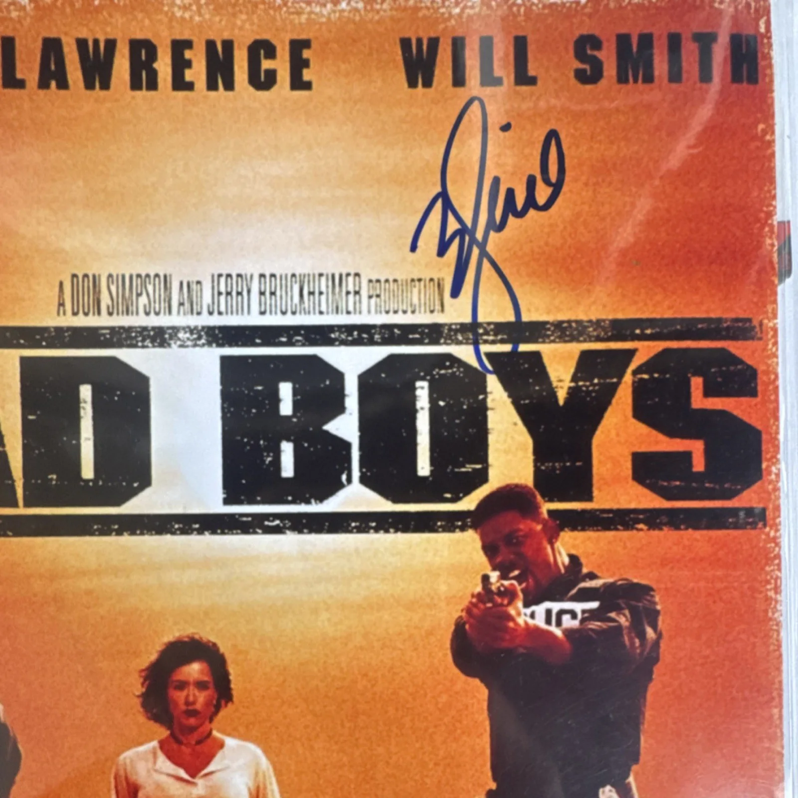 Bad Boys Original Autographed Poster Heritage Auth Martin Lawrence Will Smith, image 2