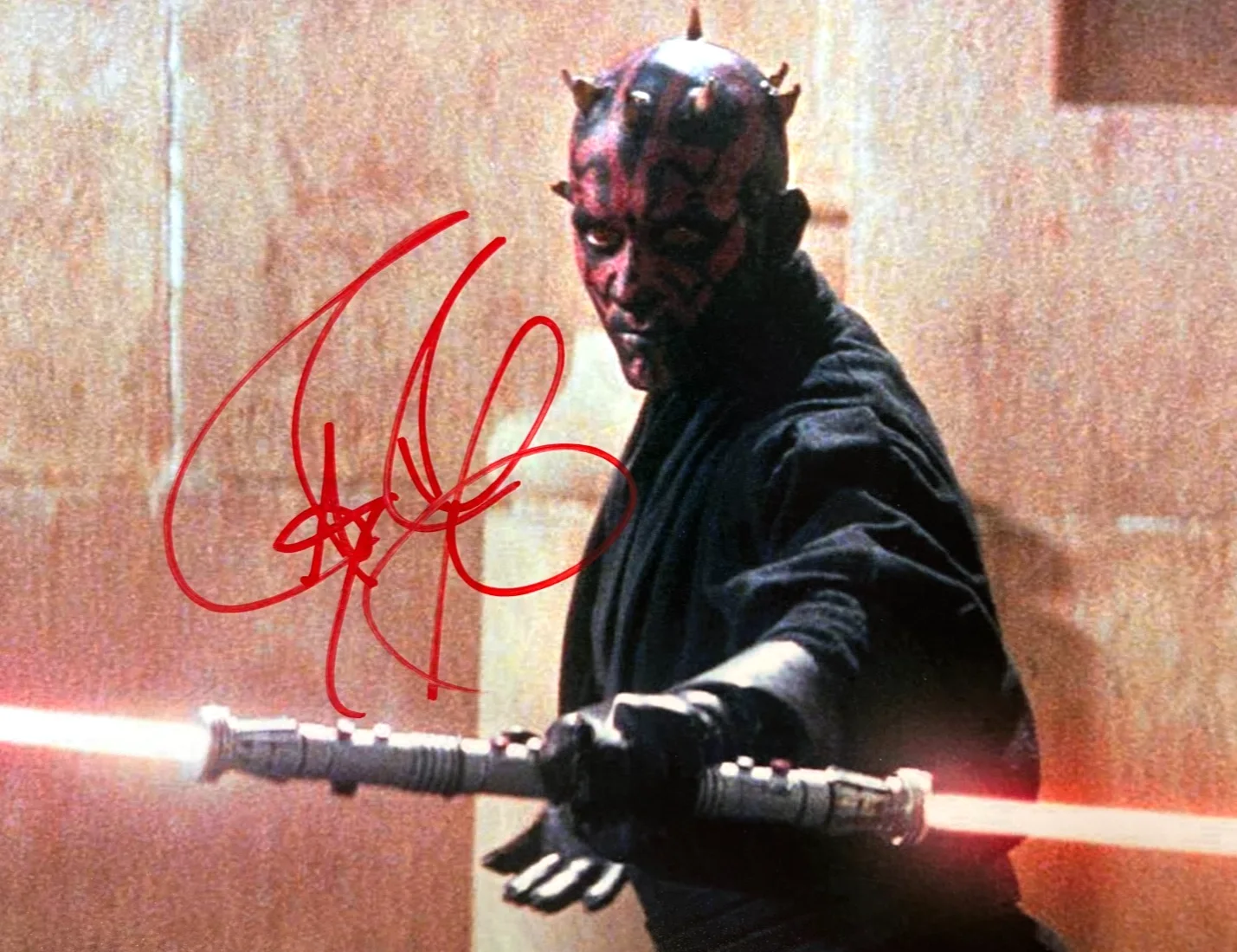 Ray Park — RAY PARK Signed STAR WARS: DARTH MAUL 8x10" Authentic Original Autograph w/COA, image 3
