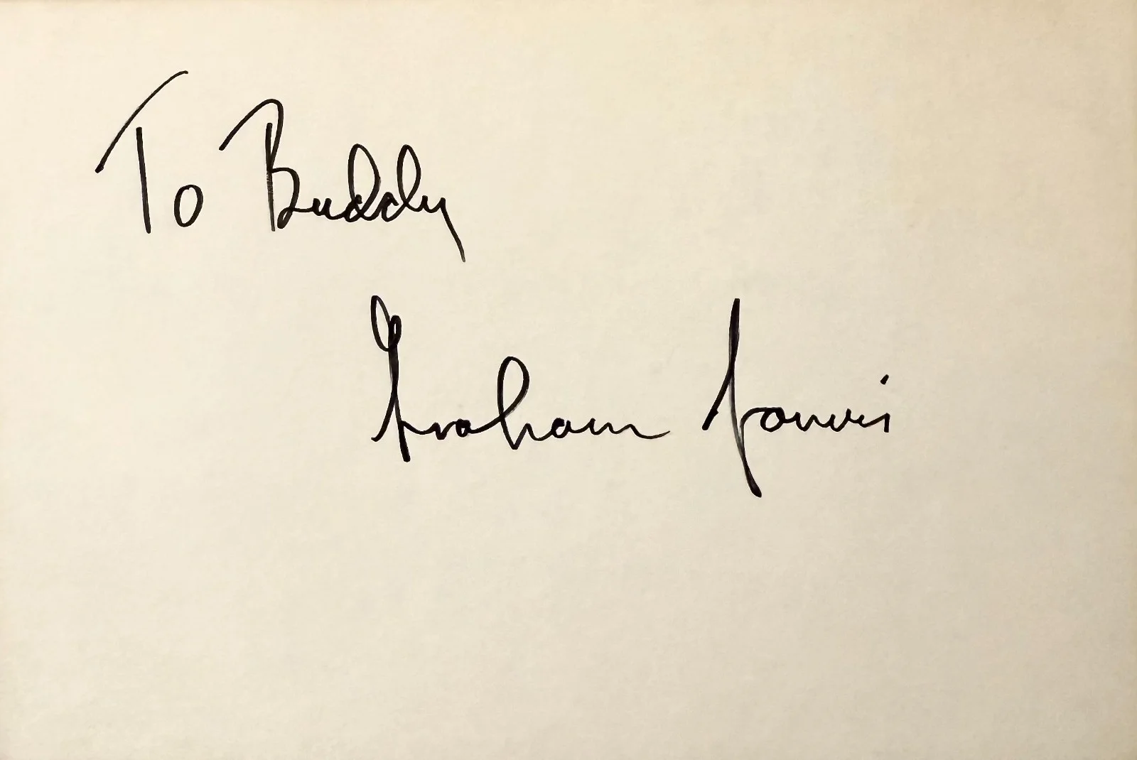 Graham Jarvis — GRAHAM JARVIS Autographed Signed 4"x 6" INDEX CARD Prophecy Vanishing Act MISERY, изображение 3