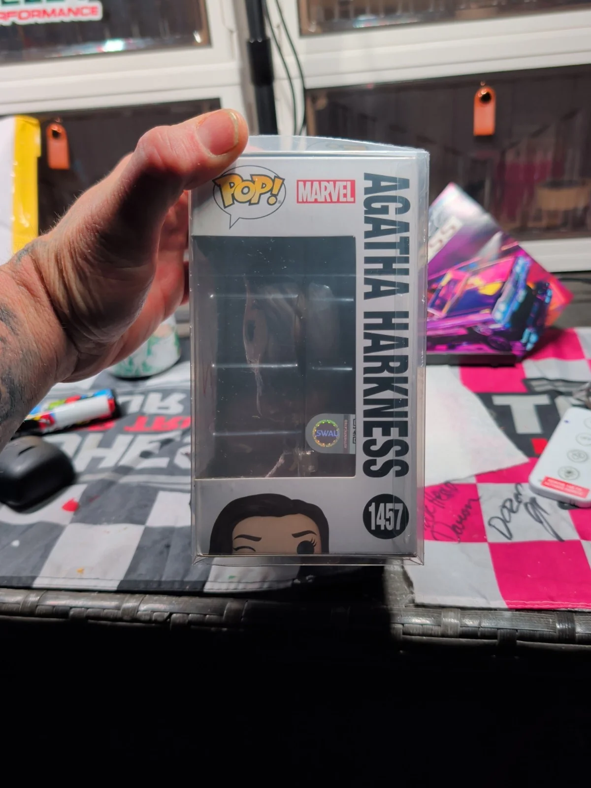 Agatha Harkness — Kathryn Hahn Signed "WandaVision" #1457 Agatha Harkness Funko Pop - With COA, image 2