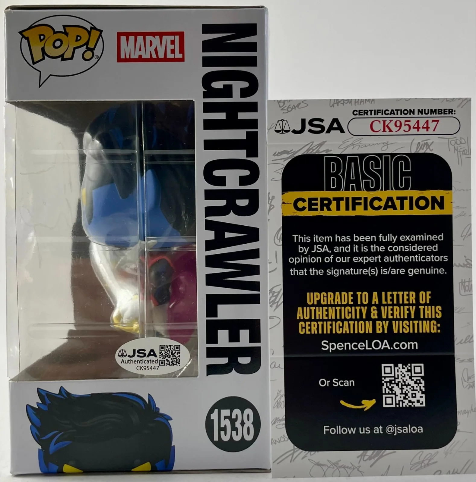 Alan Cumming — Alan Cumming Signed X-Men 97 Nightcrawler Funko POP! Vinyl Autograph JSA COA, image 3