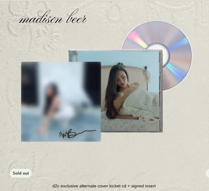 Madison Beer Exclusive Alternate Cover Locket CD + Signed / Autographed Insert, image 5