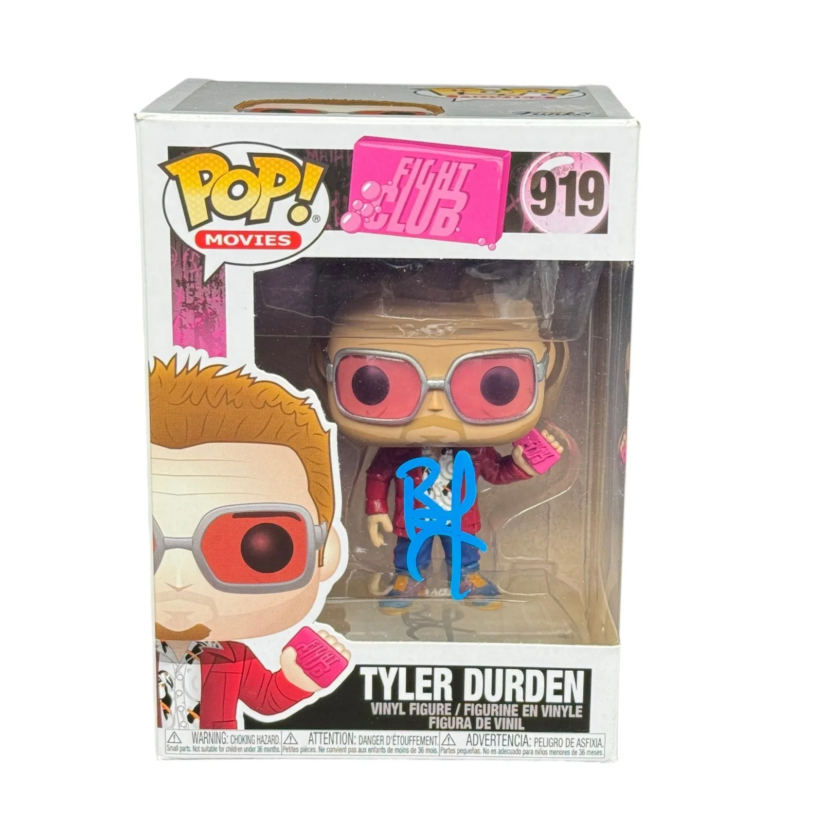 Brad Pitt — Brad Pitt Signed Fight Club Tyler Durden Funko Pop 919 Beckett Autograph