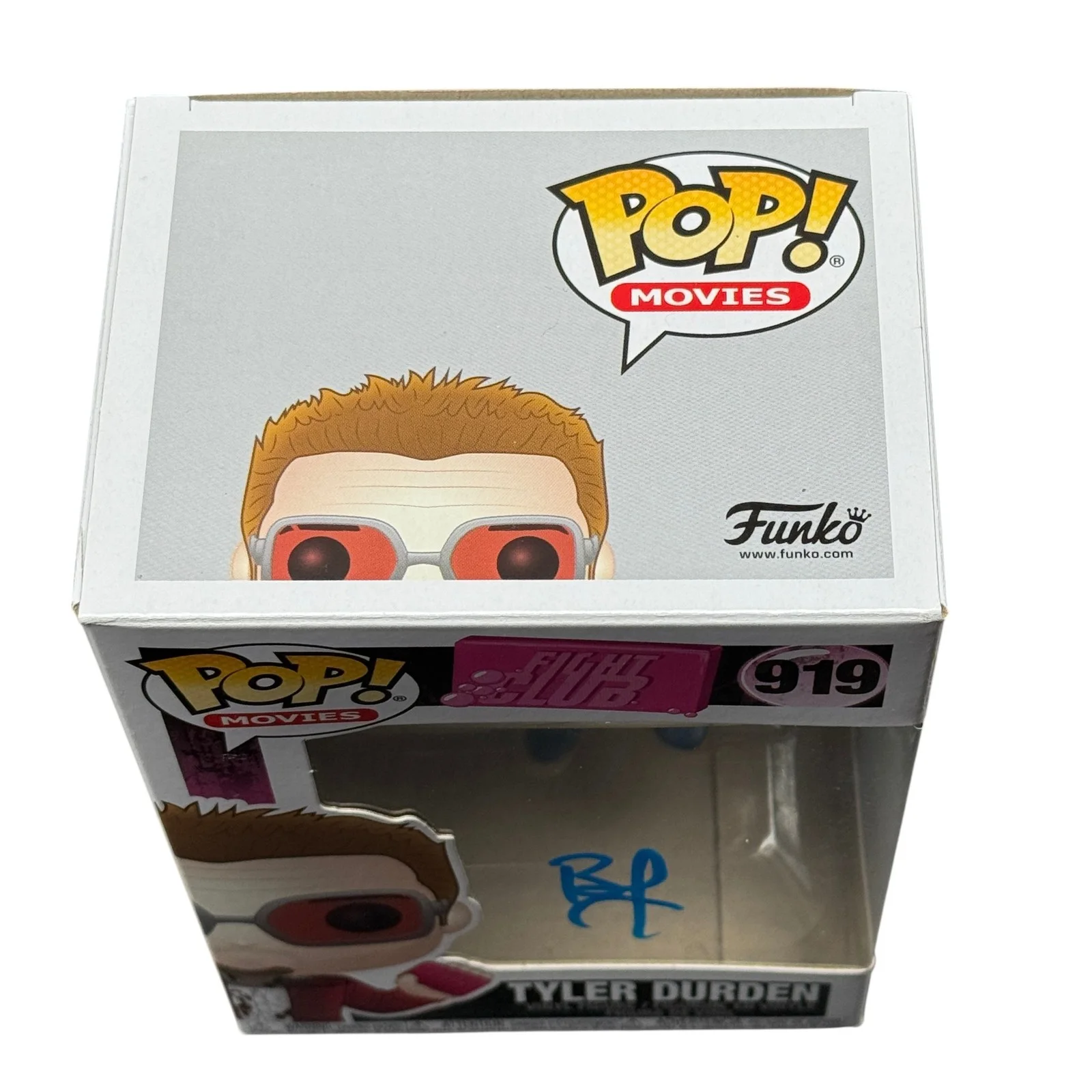 Brad Pitt — Brad Pitt Signed Fight Club Tyler Durden Funko Pop 919 Beckett Autograph, изображение 5