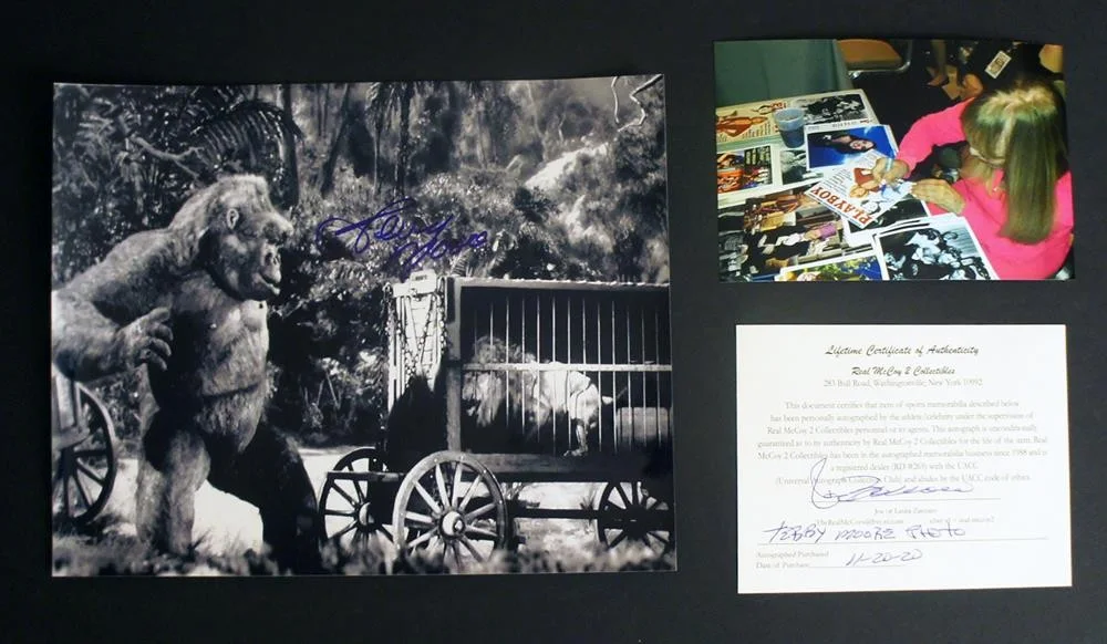 Terry Moore — TERRY MOORE SIGNED Autographed 8X10 MIGHTY JOE YOUNG Photo + Event Pic!