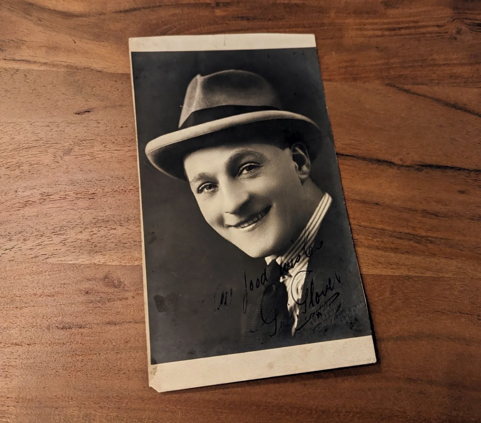 George Glover — 1910s Vintage GEORGE GLOVER Signed Music Hall Photograph Betty Barclay Baritone, изображение 4