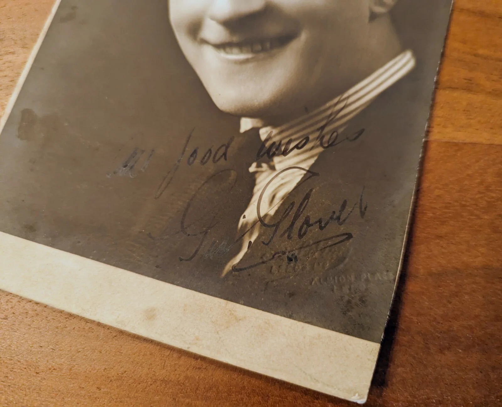 George Glover — 1910s Vintage GEORGE GLOVER Signed Music Hall Photograph Betty Barclay Baritone, изображение 5