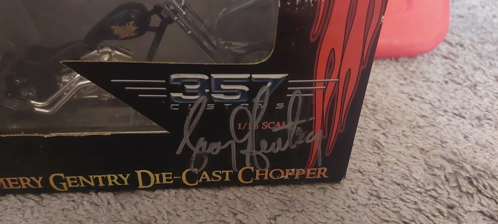 Montgomery Gentry Die Cast Chopper Signed Read Desc Taking Offers, image 3