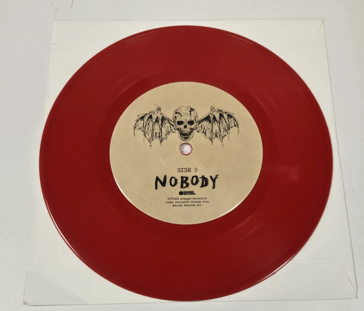 Avenged Sevenfold SIGNED Vinyl LP 7-Inch RED AUTOGRAPHED Life Is But A Dream, image 5