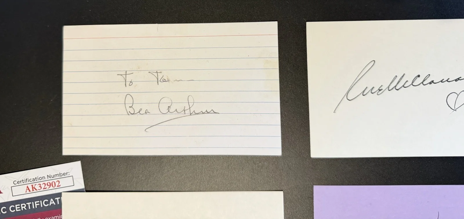 Golden Girls Autograph Lot – Betty White Arthur McClanahan Estelle Getty JSA BAS, изображение 2