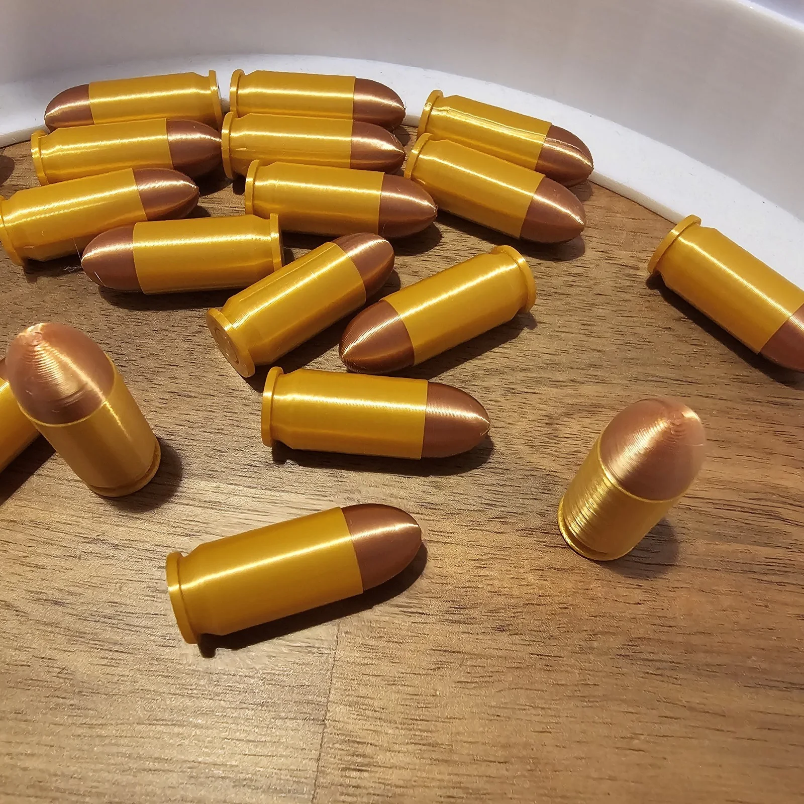 20 x 3d Printed Replica .45 ACP Bullets For Cosplay, Movie Costume Props, image 2