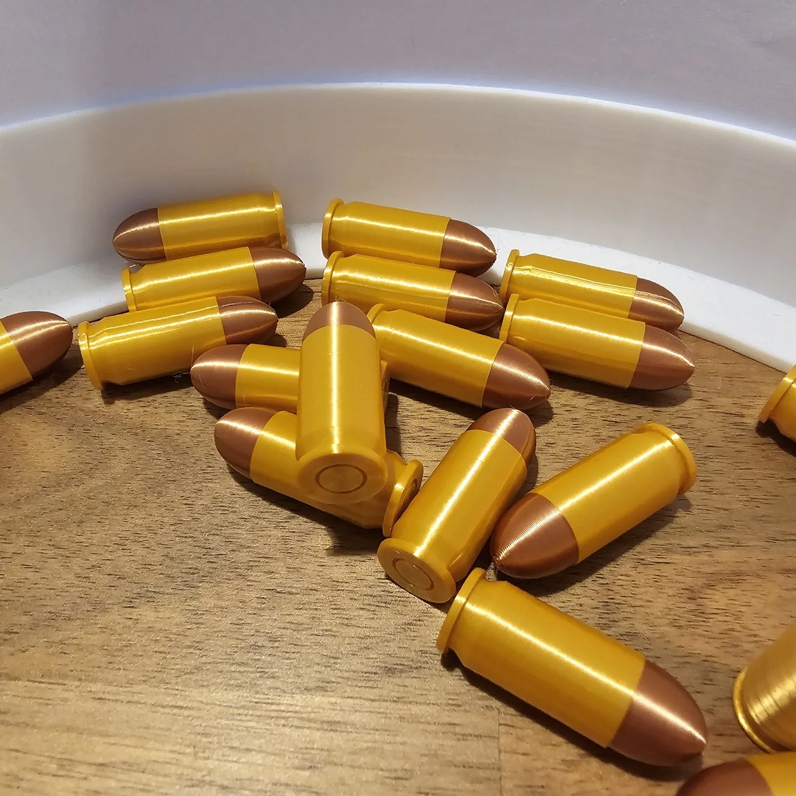 20 x 3d Printed Replica .45 ACP Bullets For Cosplay, Movie Costume Props, image 3