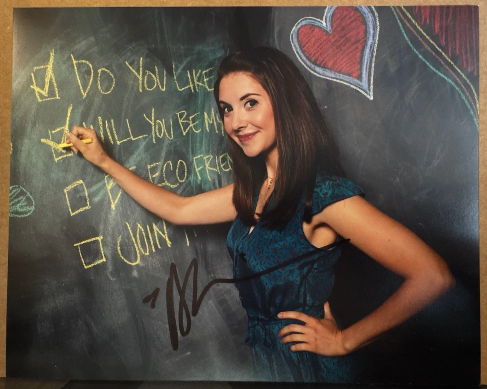Alison Brie — ALISON BRIE Signed 8x10 Sexy Photo Annie Edison Community Autographed