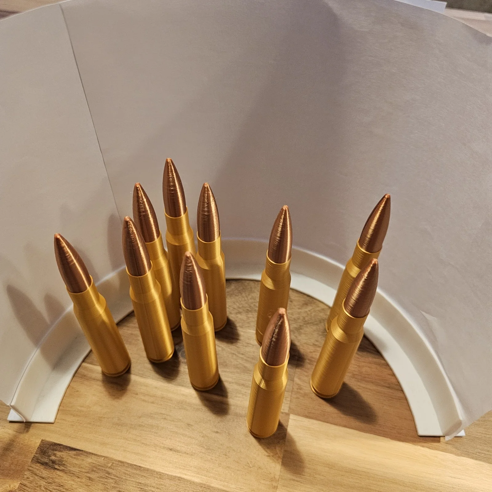 10 x 3d Printed Replica 50. Cal Bullets For Cosplay, Movie Costume Props, image 4