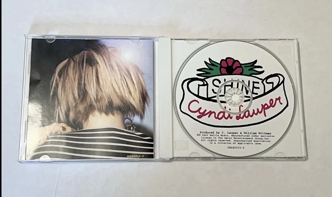 Signed Cyndi Lauper CD – Shine, image 3