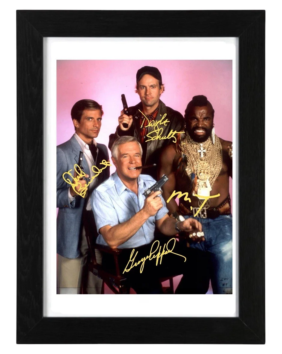 The A Team Mr T Signed Autograph PHOTO Pre Print 6x4/A4/ Framed, изображение 2